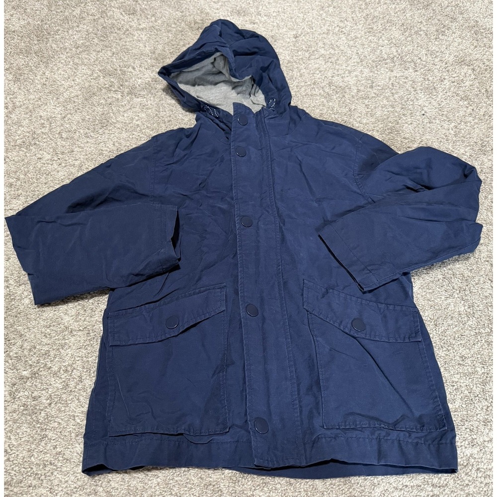 Boys Navy Blue Lined Rain/Wind Jacket Size M (8) by Old Navy